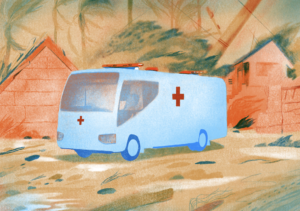 Ambulance using hydrogen