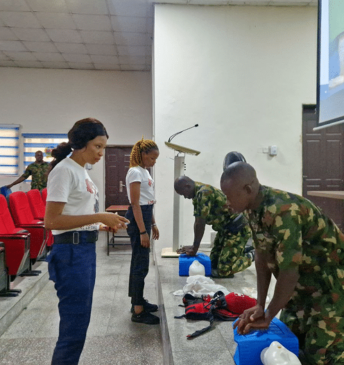 CSR done by Military Officers during training